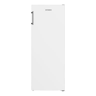 Teknix TFF1435W Freestanding Tall Freezer - Upright with 161L Capacity - Frost Free - Suitable for Outbuildings - Reversible Door - 5 Large Drawers - White, H143.0 x W55.0 x D60.0 (cm)