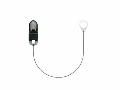 SmartEar "Invisible" Single Hearing Aid and Sound Processor Security Clip – Versatile Use – Comfortable Design – for Children, Elderly, Active People – Standard 20 cm - Black (11 mm)