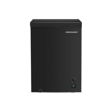 Cookology CCFZ142BK Freestanding Chest Freezer in Black - 142 Litre Capacity - Suitable for Outbuildings & Garages - Freezer and Refrigeration Modes - Easy Temperature Control - 4 Star Freezer Rating