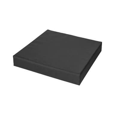 FOAMHAVEN Waterproof Garden Seat Pads – 4cm Thick Cushions for Outdoor & Indoor Chairs, High-Density Foam, Anti-Slip, Washable Cover- Patio, Dining, Sofa & Bench Use (Black, 36 x 36 cm (14" x 14"))