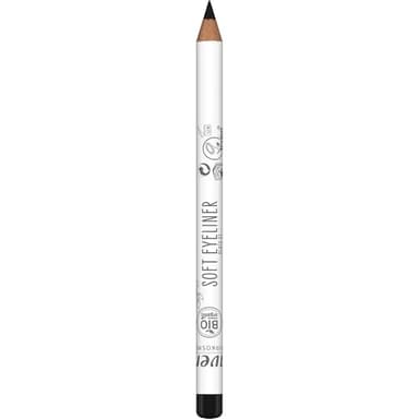 lavera Soft Eyeliner -Black 01 - natural cosmetics - Comfortable application - Free from silicones, free from mineral oil - Vegans - Organic jojoba oil & Organic sunflower oil - 1,14g