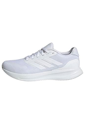 adidas Men's Runfalcon 5 Wide Running Shoes, FTWR White/FTWR White/core Black, 9 UK