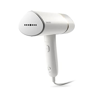 Philips 3000 Series Handheld Steamer, Compact and Foldable, 1000W Power, Up to 20g/min Steam, Ready in 30 Seconds, Safe for All Fabrics, No Ironing Board Needed (STH3020/16)