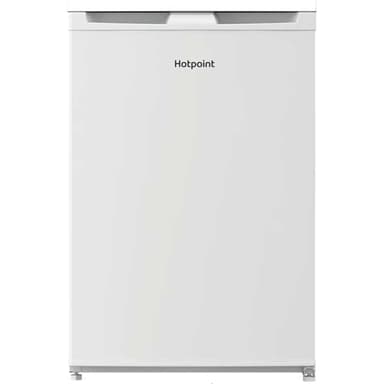 Hotpoint Freestanding 128L Under Counter Larder Fridge With Low Frost Reduced Ice Build Up | Fresh Zone Organised Storage | LED Light | Adjustable Shelves | Compact 84x54x59 cm Fit
