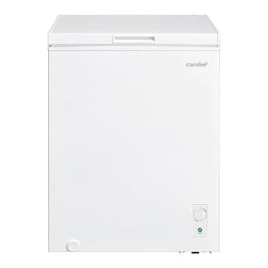 COMFEE' RCC146WH2UK(E) 143L Freestanding Chest Freezer with Temperature Control, 4 Star Freezer Rating, Suitable for Outbuildings, Garages and Sheds, White