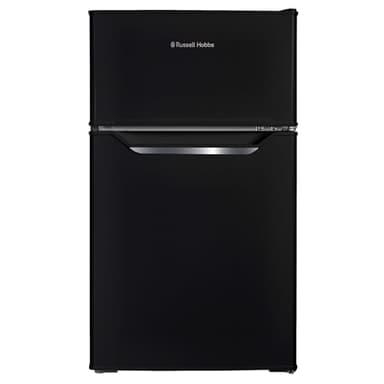 Russell Hobbs Undercounter Fridge Freezer 48cm Wide 85 Litre Total Capacity 61L/24L, LED Light, Adjustable Thermostat & Feet, Black 2 Year Guarantee, RH85UCFF482E1B