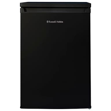 Russell Hobbs Under Counter Larder Fridge 127 Litre with Adjustable Thermostat & Feet, 3 Removable Shelves, Internal LED Light, Reversible Door, Black, 2 Year Guarantee RH85UCLF552E1B