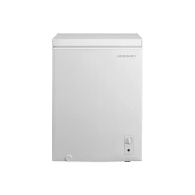 Cookology CCFZ142WH Freestanding Chest Freezer in White - 142 Litre Capacity - For Kitchens, Outbuildings & Garages - Adjustable Feet & Temperature Controls - 4 Star Freezer Rating