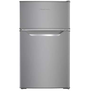 Russell Hobbs Undercounter Fridge Freezer 48cm Wide 85 Litre Total Capacity 61L/24L, LED Light, Adjustable Thermostat & Feet, Stainless Steel 2 Year Guarantee, RH85UCFF482E1SS