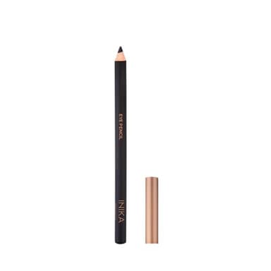 INIKA Organic Hypoallergenic Vegan Eye Pencil | Long-Lasting, Water-Resistant Makeup, Richly Pigmented, Vit E + Coconut Oil, Gentle for Sensitive Eyes, Cruelty-Free & Sustainable Packaging. Black