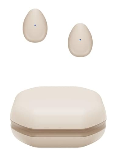 eleror Tiny Wireless Earbuds,Small Semi-In Ear Bluetooth Invisible Headphones Ultra Thin for Side Sleeping & Cycling,Helmet Friendly,Ultra Lightweight Low Pressure Earbuds for Music or Podcasts