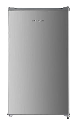 Cookology UCFZ60 48cm 60 Litre Capacity Freestanding Undercounter Freezer, Featuring a Practical Reversible Door, with 3 Large Drawers and a 4 Star Freezer Rating - In Grey