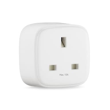 Amazon Basics Single Outlet Indoor Wi-Fi Smart Plug, works with Alexa only, 1 Pack, White, UK