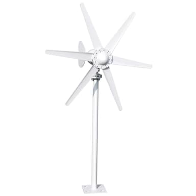 12V Wind Turbine Kit, 800W Wind Turbine Generator, 6-Blade Wind Power Generator with Controller, Adjustable Windward Direction,1m/s Wind Speed, for Home Farm RVs Boats(Without Tower Pole)