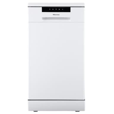 Hisense HS523E15WUK Slimline 10 Places Free Standing Dishwasher White with 30 Minutes Quick Wash [Energy Class E]
