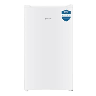 Teknix UC48F2W Freestanding Undercounter Freezer - 48cm Width / 60 Litre Capacity - Suitable for Outbuildings - 3 Large Compartments - 4 Star Freezer Rating - White