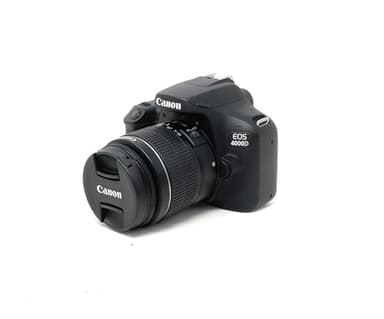 Canon EOS 4000D DSLR Camera and EF-S 18-55 mm f/3.5-5.6 III Lens - Black