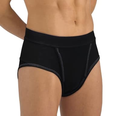 Medically Approved Hernia Underwear For Men - Includes x 2 Hernia Pads - Designed to Contain, Support & Reduce Inguinal, Lower Abdominal & Scrotal Hernias (Black, XL) 34" Waist