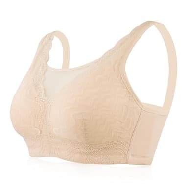 Lervanla Mastectomy Bras With Pockets Non Wired Post Up Bras Support Breast Inserts for Everyday Bra