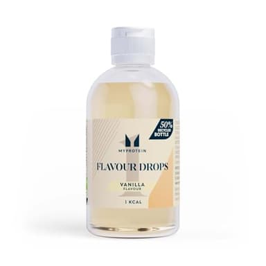 Myprotein FlavDrops Liquid Sweetener | Natural Flavour Enhancer for Protein, Oats, Coffee & More | Sugar-Free & Easy to Mix | Vanilla 50 ml
