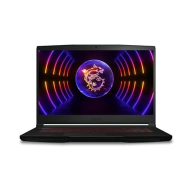 MSI Thin GF63 Gaming laptop (12VF-294UK), Intel Core i7-12650H, 15.6" FHD 144Hz Panel, NVIDIA GeForce RTX 4060 GDDR6, 8GB*2 DDR4, 512GB NVMe PCIe SSD, Windows 11 - Black