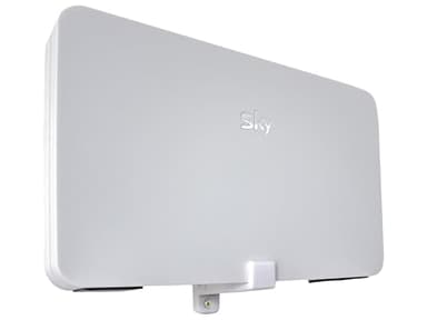 Decoralin Wall Mount for Sky Wifi Max Hub, SR213 SR213A SR203 Broadband Router Bracket, Easy to Install, White, Complete with Screws and Fixings