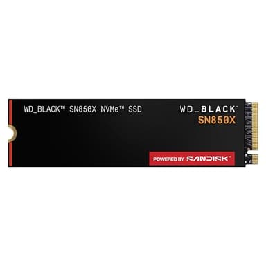 WD_BLACK SN850X 8TB, M.2 double-sided 2280 NVMe, Read speeds up to 7300 MB/s, Write speeds up to 6,600 MB/s, Gaming Expansion, PCIe Gen4 NVMe, High Performance Internal SSD, Black