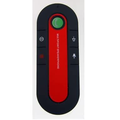 Bluetooth Visor Clip Car Speaker Handsfree Car Kit Hands-free Bluetooth Speakerphone Sun Visor MP3 Player Car Combo Accessories (Red)