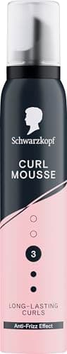 Schwarzkopf Mousse Curl 200 ml, Hold Level 3, Mousse for Curly Girl Method, Long Lasting Curls, Anti-Frizz Effect, Vegan Formula*