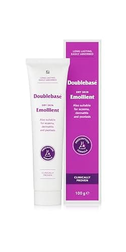 Doublebase Dry Skin Emollient. Clinically Proven Moisturiser for Eczema, Psoriasis and Dermatitis Treatment. Body Cream for Dry Skin Relief, 100g Tube