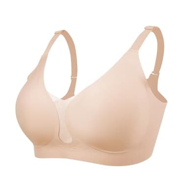 Lervanla Mastectomy Bras With Pockets Post Surgery Breast Prosthesis Bra Wireless Everyday Bras