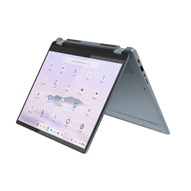 Lenovo IdeaPad Flex 5 Chromebook Plus 14-inch 2-in-1 Convertible Touchscreen Laptop (Intel Core i3-1315U, 8GB RAM, 256GB SSD, Backlit Keyboard, Chrome OS) - Stone Blue