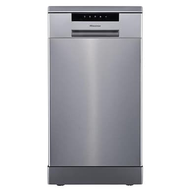 Hisense HS523E15XUK Slimline 10 Places Free Standing Dishwasher Stainless Steel with 30 Minutes Quick Wash [Energy Class E]