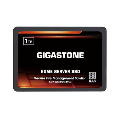 Gigastone Home Server SSD 1TB NAS SSD Drive Cache 24/7 Durable TLC High Endurance Personal Cloud Data Sync Network Attached Storage RAID 3D NAND 2.5" SATA Internal Solid State Hard Drives