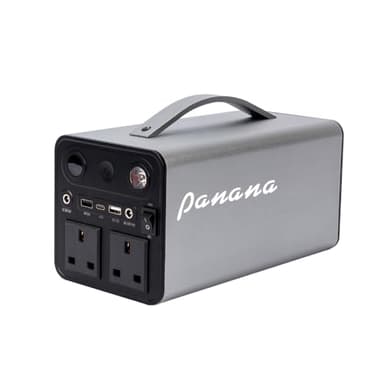 Panana Portable Power Station 333Wh (90,000mAh), 300W Pure Sine Wave Lithium Battery Backup, Solar Generator with AC/DC/USB-C, Emergency Power Supply for Camping Caravan Home Blackout Off-Grid