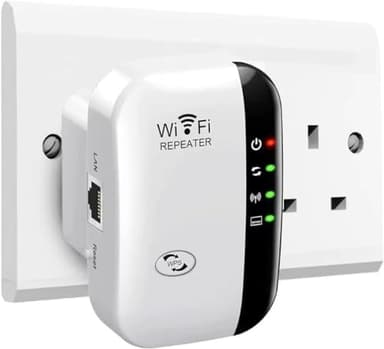 Haoniubi 2026 WiFi Extender, WiFi Booster, WiFi Repeater, Covers Up to 3000 Sq.ft and 45 Devices, Internet Booster - with Ethernet Port, Quick Setup, Home Wireless Signal Booster, UK plug (White)