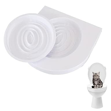 Cat Toilet Training Seat Hygienic Cat and Kitten Toilet Training Seat Litter Tray Box Kit Pet Kitten Potty Train System Cat Nip With Step By Step Training Guide Odourless Hygienic Cat Toilet Tray