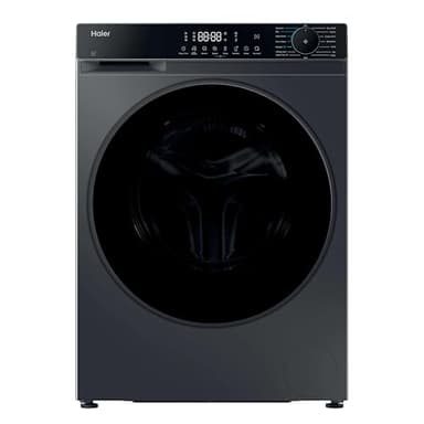 Haier X Series 5 Washer Dryer, 12kg Wash, 8kg Dry, 1400 rpm, A-20 percent Wash Energy Class, 16 Programmes, Lint Removal System, Smart Dual Spray, Graphite-Black Door, 63x60x85 cm -HWD120BP14357GUK
