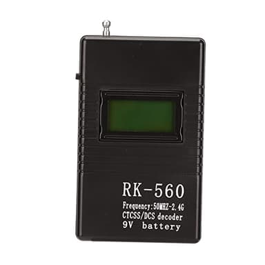 Vikye Portable Radio Frequency Counter Meter, 50MHz to 2.4GHz, Mini RF Tester with Antenna for DCS and CTCSS Testing