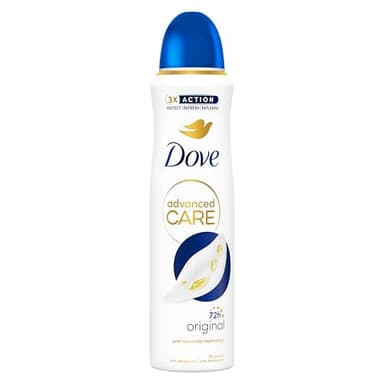 Dove Advanced Care Original Anti-Perspirant Aerosol Women's Deodorant Spray with Pro-Ceramide technology for 72 hour protection against sweat and odour 150 ml