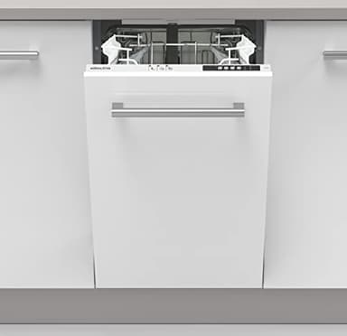 Electra Fully Integrated Slimline Dishwasher - White Control Panel with Fixed Door Fixing Kit - E Rated