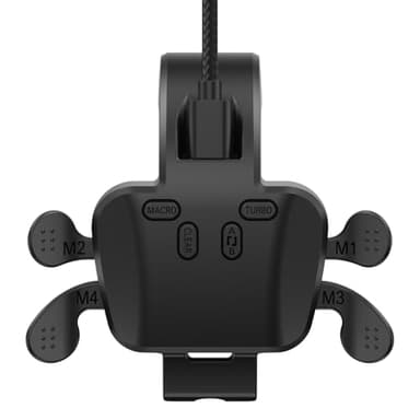 IWGAME Back Paddles for PS-5 Controller, Plug and Play with 4 Back Programable Buttons Support Turbo/Remap/Key Swap/Microphone Features, Compatible with PS-5 Console PC Mac Android TV(Wired Connection