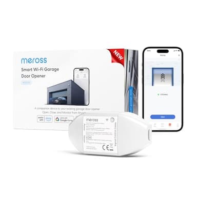 Meross Smart Garage Door Opener Remote MSG100, Compatible with Alexa, Google and SmartThings, Universal WiFi Garage Door Controller with Notification, Voice Control, Auto Close/Open and Timer