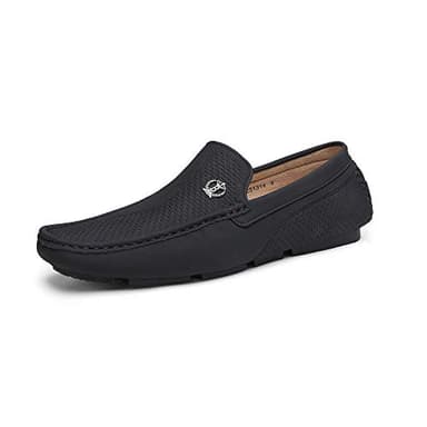 Bruno Marc Men’s Slip-on Formal Loafers Shoes, Man Classic Breathable Moccasins Flats Shoes and Comfortable Walking Shoes in Business, Casual Driving and Wedding,Size 9.5,Black,3251314