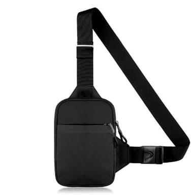 MUNSKT Sling Bag, Waterproof Crossbody Bag Lightweight Chest Backpack with Zipper Adjustable Strap, Men Women Outdoor Sports Travel Hiking Camping Cycling