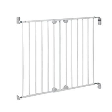 Safety 1st Wall Fix Extending Metal Gate, Extendable Baby Stair Gate, 62-102cm, Baby Safety Gate, One-Hand Opening in 1 or 2 Directions, Easy Wall Mounting and Removal, No Tripping Hazard, White