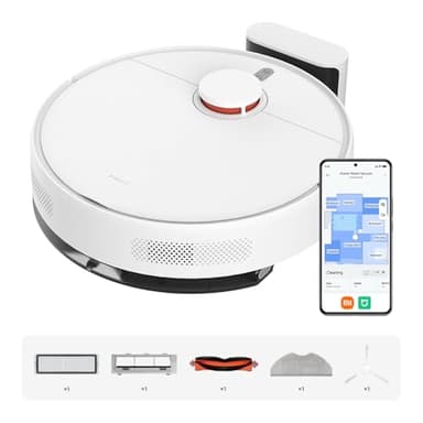 XIAOMI Robot Vacuum S40C 2-in-1 Vacuum and Mop, 5000Pa Powerful Suction, Smart LDS Navigation, High-capacity Dustbin & Water Tank, App Remote Control