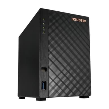 Asustor Drivestor 2 Gen 2 AS1202T, 2 Bay NAS, Quad-Core 1.7GHz CPU, 2.5GbE Port, 1GB DDR4, 3 USB 3.0, Network Attached Storage for Personal and Home Cloud Backup (Diskless)