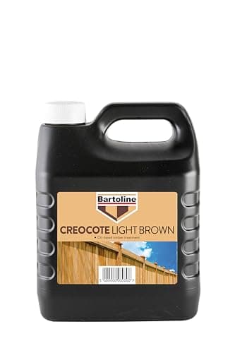 Bartoline Creocote Oil-Based Timber Treatment for Garden Sheds, Fences & Trellis 4 l – Wood Protection & Weatherproofing