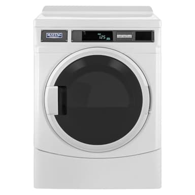 Maytag MDG28PRTGW 10.5kg Commercial Gas Vented Tumble Dryer – Heavy Duty Front Load, White, Durable Build, High-Capacity Drum, Commercial Laundry Use